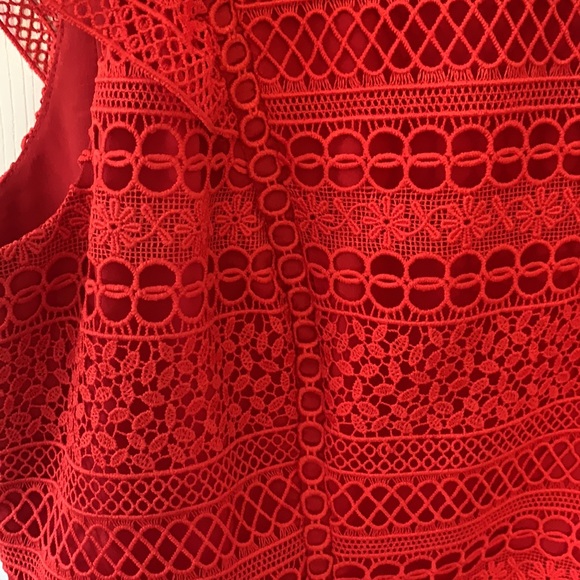 J. Crew red lace dress - Picture 3 of 4
